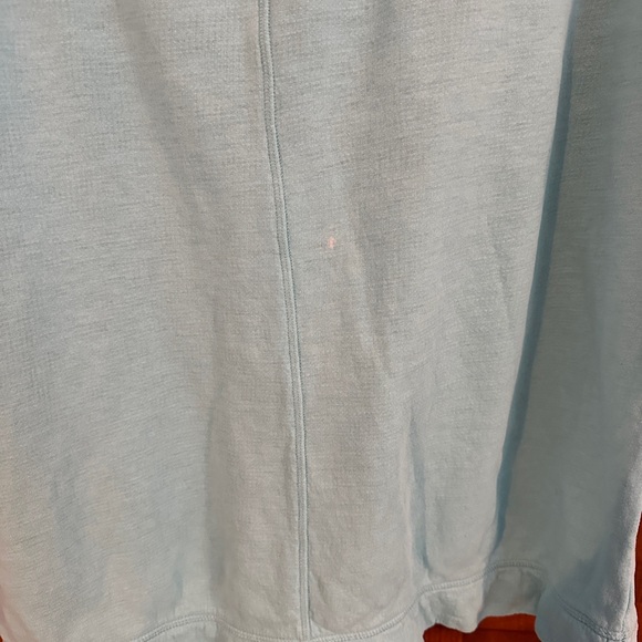 T by Talbots Sweatshirt Mint Green Cowl Neck Drawstring Kangaroo Pocket Sz XL - Picture 9 of 9